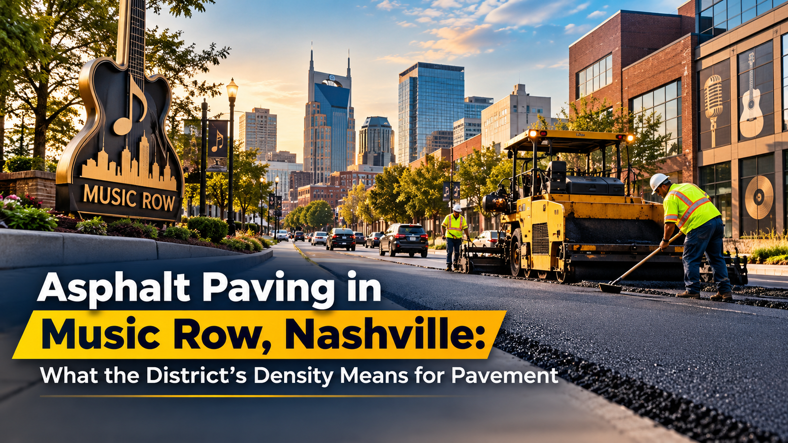 Asphalt Paving in Music Row, Nashville: What the District's Density Means for Pavement